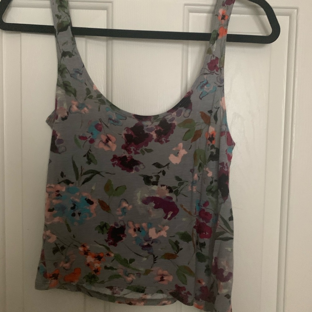 Floral Print Crop Top